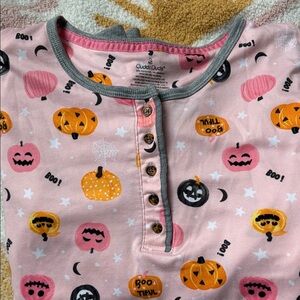 Cuddl Duds Pink and Gray Halloween Pajama Size S
